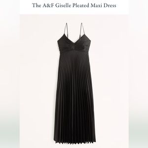 Abercrombie and Fitch Giselle Pleated Maxi Dress, black maxi dress size S, NWT